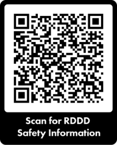 QR code to scan for RDDD safety information